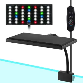 Domica Dm-usblight T02 Clip On Aquarium Light With Timer For 3 To 8 Gal Fish Tank Dimmable F Domica Dm-usblight T02 Clip On Aquarium Light With Timer For 3 To 8 Gal Fish Tank Dimmable F