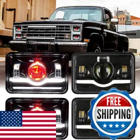 B0B8SK8MHT DOXMALL Led Headlights Dot Devil Drl