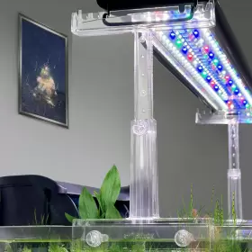 Driamor 691045046360 Aquarium Light Holder Adjustable Clear Acrylic Fish Tank Led Riser Stand Driamor 691045046360 Aquarium Light Holder Adjustable Clear Acrylic Fish Tank Led Riser Stand