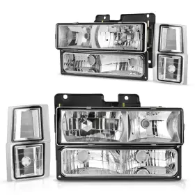 Dwvo B07p4chql3 Headlight Assembly Compatible Chevy C/k Series 1500 2500