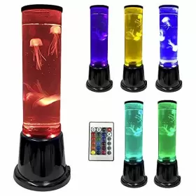 Easygo Product 617308585773 Jelly Bubble Tube Floor Fish Aquarium Birthday Lava Style Moon