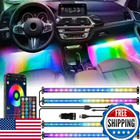 Ejs Super Car B0fg3hcr46 72 Led Usb Interior Strip Lights Dream Color Rgb-ic 12v Dc