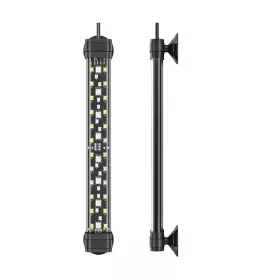 Ekieudl 445036659663 Black 20-light Submersible Aquarium Led Light 24/7 Fish Tank With Full Spectrum