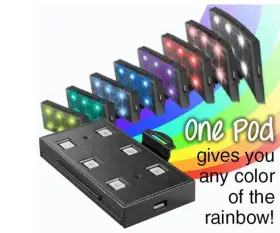 Elive 01320 Marineland Color Changing Led Pod Without Remote New