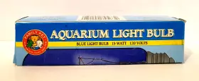 Family Pet 072000745632 Aquarium Light Bulb Blue Terrarium Fish Tank 15w 120v New