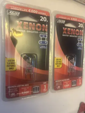 Feit Electric 017801785241 Pack Of 2 20 Watt 120 Volt Xenon/halogen G8 Base Light Bulb