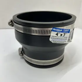 Fernco Inc P1056-43 Schedule 40 Pvc Dwv Flexible Coupling 4 X 3 Dia. Inch Hub