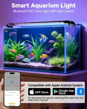 Fishkeeper Fk080-45w Led Aquarium Light App Controlled 48 Inch -56 New In Open Box