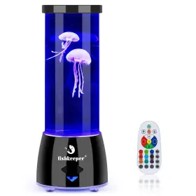 Fishkeeper Fk088 Jellyfish Lamp Led 12 Color Changing Aquarium Night Light With Remote Usb
