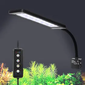 Fishkeeper Fk111-12w On Aquarium Led Light 12w 24 7 Timer Adjustable Colors For 12-17 In Tank
