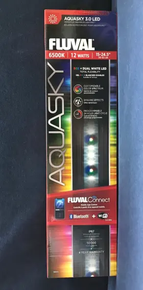Fluval 16650 Aquasky 3.0 Led 12w - 38cm 63cm Extendable Smart Light For Aquariums