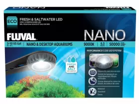 Fluval A3974 Eco Nano Fresh And Saltwater Aquarium Led High Output 9000k
