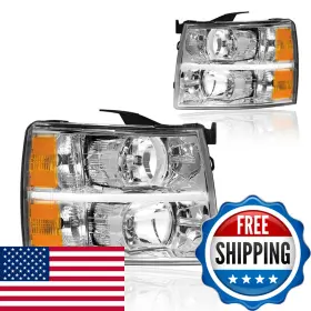 Fullux B0f1xqd49v Pair Headlights Compatible 07-13 Chevy Silverado 1500 2500hd 3500hd 2007 Fullux B0f1xqd49v Pair Headlights Compatible 07-13 Chevy Silverado 1500 2500hd 3500hd 2007