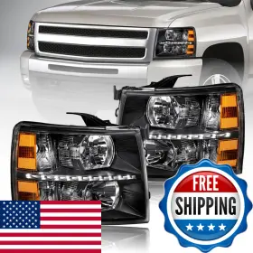 B0F1XQQLR8 FULLUX Led Drl Headlights Chevy Silverado