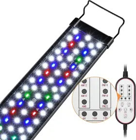 Gamalta 773538713031 Aquarium Light Multiple Modes Timer And 7 Color Brightness For 18 24in Tank