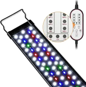 Gamalta Yg-hd-700 Aquarium Light 22w 24/7 Lighting Cycle Sunrise/daylight/moonlight Mod
