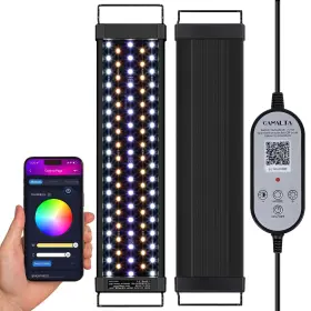 Gamalta Znyg300 14w Smart Bluetooth Aquarium Light - Customizable Colors Fits 12-18 In Tanks