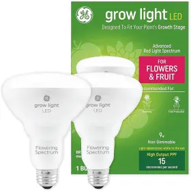 Ge B0b2b411cw Grow Lights For Indoor Plants Br30 Led Full Spectrum Bulb E26 Base