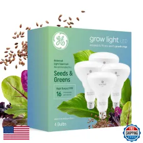 Ge B0d14zp52r Grow Lights For Indoor Plants Br30 Floodlight Led Light Bulbs