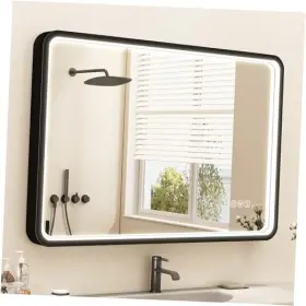 Geli 3041-lyon Led-bathroom-mirror-with-lights 24 Inch X32 Wall-mounted With Bluetooth Speaker