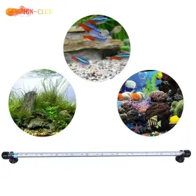 Genrics Icc1339452 White And Blue Underwater Aquarium Led Light Fish Tank Lamp Submersible