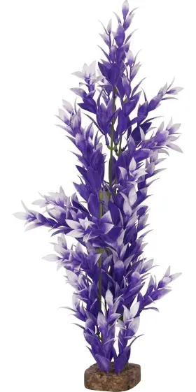 Glofish Aq-78093 Plant Aquarium D Cor Purple And White Large Fluorescent Under Blue