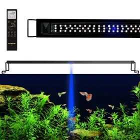 Glowrium Gc035002 Led Aquarium Light With Remote Full Spectrum Fish Tank Auto Timer