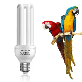 Glowup 056776416274 Uvb Bulb 23w Compact Fluorescent E26 Base 2.4 Lamp For Birds Reptiles Cage