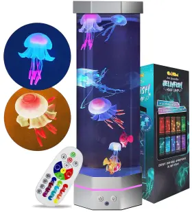 Go2chai 897045612765 Jellyfish Aquarium Lamp Fake Fish Jelly Tank Lava