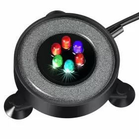 Goehiaul 416134009224 Aquarium Air Bubble Led Light Stone Disk Kit Fish Tank Bubbl