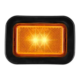 Grand General 78594 Led Light Small Rectangle Amber With Grommet
