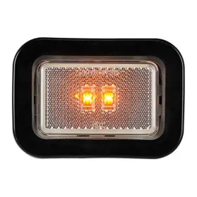 Grand General 78595 Led Light Small Rectangle Amber/clear With Grommet