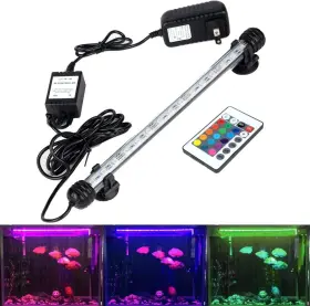 Greensun D079-rgb10 Led Aquarium Light Fish Tank With Remote Control Ip68 Submersib
