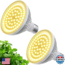 Gulitlum B0ctg95jqg Led Grow Light Bulb For Indoor Plants Full Spectrum 18w E26/e27 Par30 5730