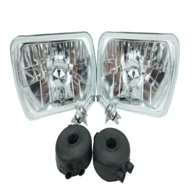H&a Motorsports B0162yn8fg H&a Ha H6054 7x6 Chrome Housing Diamond Cut Headlights
