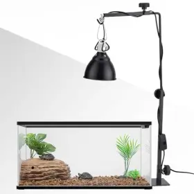 Hamiledyi B085npxhpr Adjustable Reptile Lamp Stand 15-25 Inch Metal Bracket - Heat/uvb Light