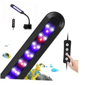 Happygou 705049756528 Nano Fish Tank Clip On Light With Timer Led Aquarium Full-spectrum 3