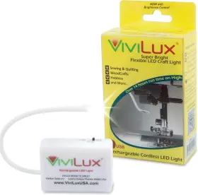 Harbor Sales Inc 726084132573 Vivilux Led Craft And Sewing Light 1200 Lumens Cordless Adjustable Rechargeab