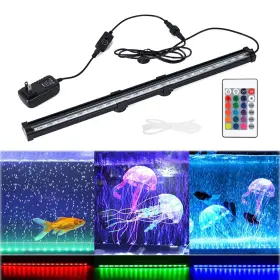 Hcdmre 489518856639 Led Fish Tank Light Submersible Aquarium With Air Bubble Hole Ip68 Wate