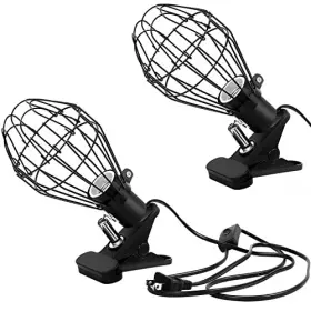 Hortsun B0b8zkcq1d Adjustable Reptile Heat Lamp Stand Flexible Clamp Fixture 360