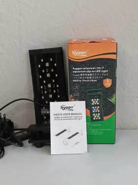 Hygger 976286982245 Planted 24/7 Aquarium Clip-on Led Light Hg076-7inch 10w Open Box