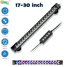 Hygger Hg005-10w Aquarium Led Submersible Light 17-30 Inch Fish Tank Underwater Strip Lamp