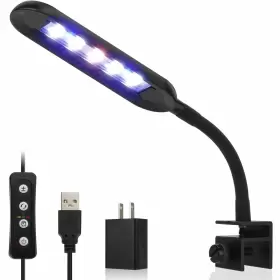 Hygger Hg033 0.5 5 Gallon Nano Tank Mini Clip-on Aquarium Light With White Blue Red