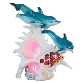 Ice Armor Scgsc7890170 9.25 Inch H Led Lighting Sea Conch With Dolphins And Clownfish Night Li Ice Armor Scgsc7890170 9.25 Inch H Led Lighting Sea Conch With Dolphins And Clownfish Night Li