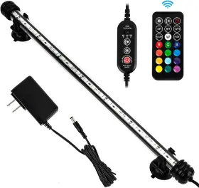 Ikefe 445057019095 15 Inch Timer Color Fish Tank Led Submersible Aquarium Light With Remote