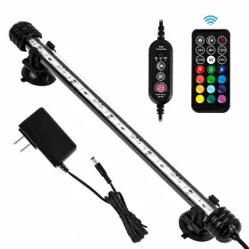Ikefe 618119963651 11 Inch Timer Color Changing Led Fish Tank Aquarium Submersible Light With Remote