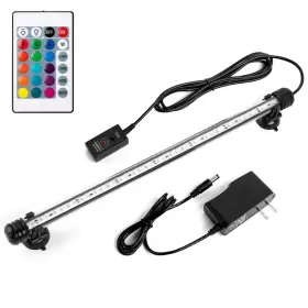 Ikefe 657228997959 15 Inch Color Changing Led Fish Tank Aquarium Submersible Light With Remote/color