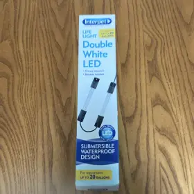 Interpet 70164 Life Light Double White Led Submersible Waterproof Fish Tank 20g