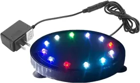 Jacksuper 689995041627 5 Inch 12 Led Aquarium Bubble Light Air Stone Fish Tank Bubbler S