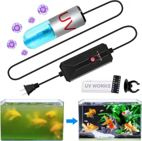 Jahea 726084418967 Aquarium Clean Light 3 W Mini Submersible Algae Removal With Timer Aquariu